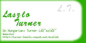 laszlo turner business card